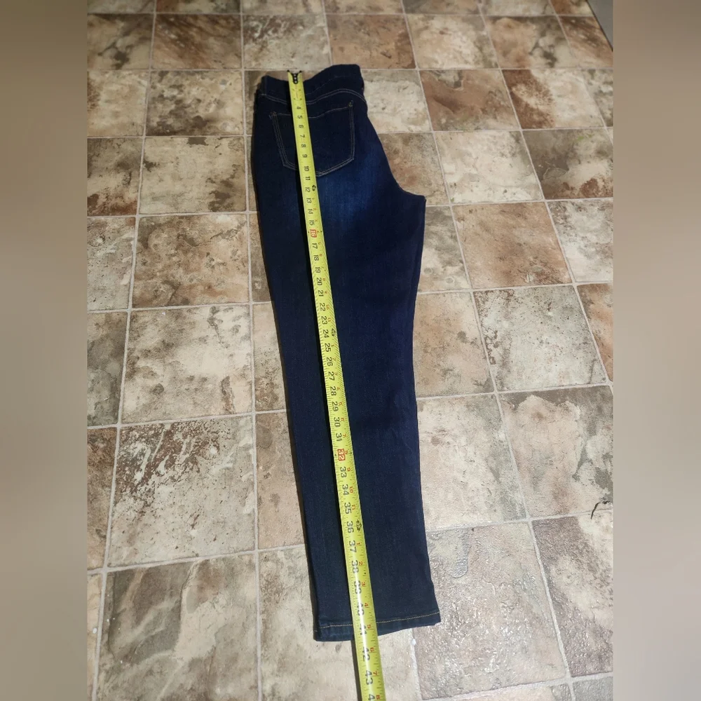 SEVEN 7 Women's Dark Blue Women's Jeans Size 16. TUMMY LESS HIGH SKINNY. - Picture 9 of 14